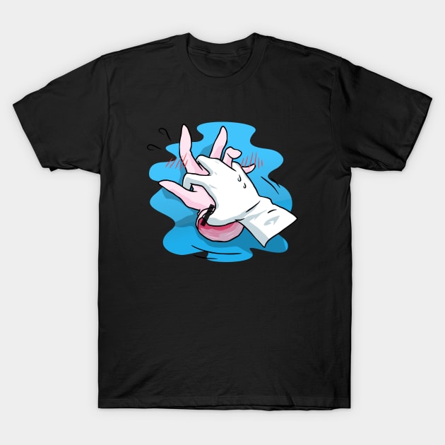 Lewd & Ecchi Rubber Gloves T-Shirt by sadpanda